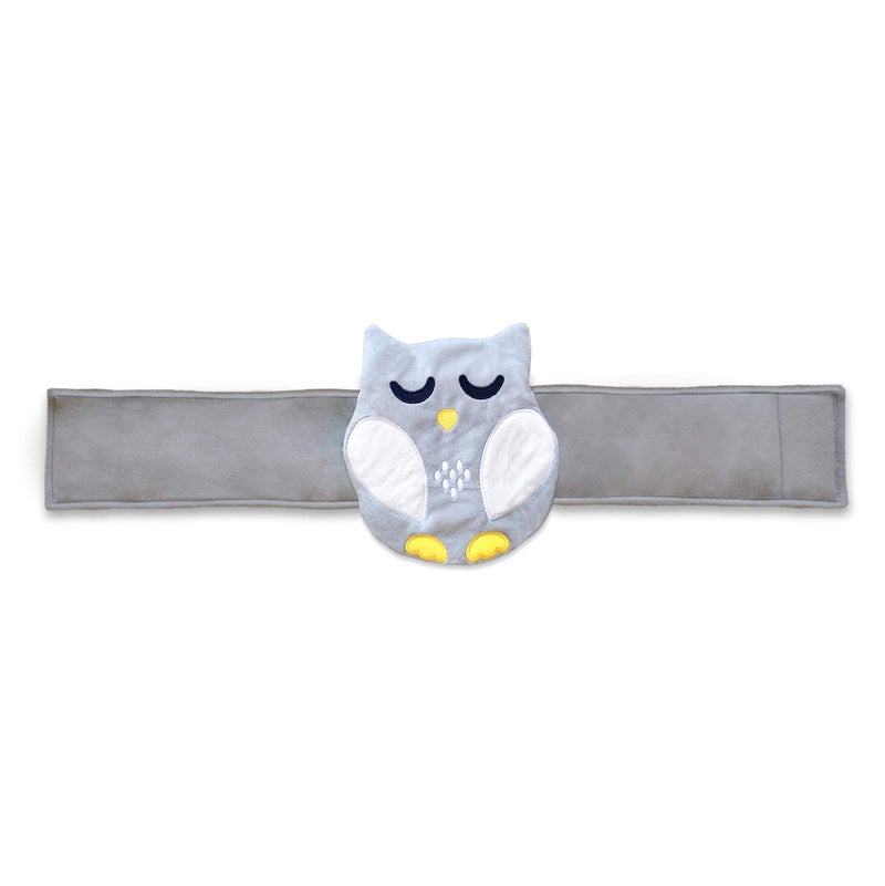 Bebon Baby Colic, Gas and Upset Stomach Relief, Baby Heated Tummy Wrap for Newborns - Belly Hugger - Infant Swaddling Belly Belt, Heating Pad with Soothing Warmth for Fussy Infants (Grey-White) - Image 4